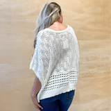 Secret Simple Tie Crochet Sweater