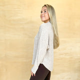 Brushed Knit Top - Lt Mocha