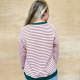 Free Sea Stripe Pullover - Blush