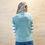 Slate Color Block Stitched Sweater