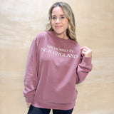 Anchored In New England Sweatshirt - Burgundy