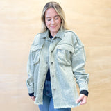 Elias Denim Jacket - Sage