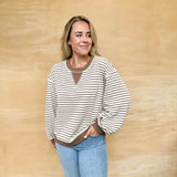 Free Sea Stripe Pullover - Ecru