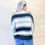 Nash Striped Sweater - Cream/Black