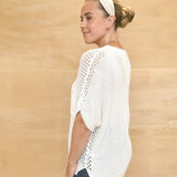 Plaza Short Sleeve Top - Off White