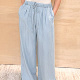 Light Denim Flowy Pant