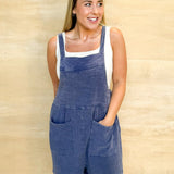 Full Of Love Gauze Romper - Denim