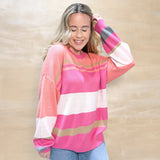 Belong To Me Sweater - Fuchsia