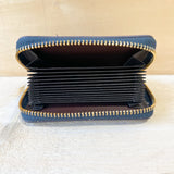 Zip Around Wallet - Posies Navy