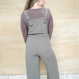 Woven Overall Jumpsuit - Olive