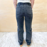 Cotton Denim Pant - Black