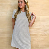 Indy Stripe Textured Mini Dress