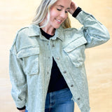 Elias Denim Jacket - Sage