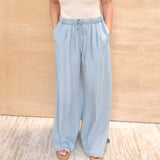 Light Denim Flowy Pant