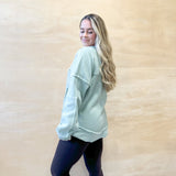 Soft Sage Pullover Top