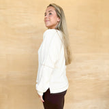 Love Struck Raglan Knit Top - Cream