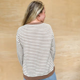 Free Sea Stripe Pullover - Ecru