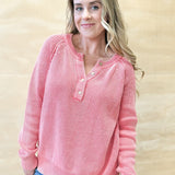 Crushing Coral Sweater Top