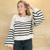 Gram Striped Sweater - Sand