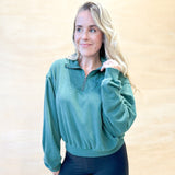 Top Notch Quarter Zip - Dark Green