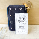 Zip Around Wallet - Posies Navy