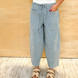 Barrel Striped Denim Pants