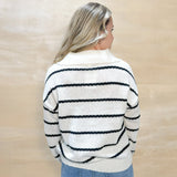 Stripe Crew Sweater - Ivory