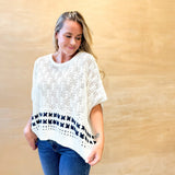 Secret Simple Tie Crochet Sweater