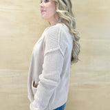 Chunky Blush Cardigan