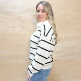 Stripe Crew Sweater - Ivory