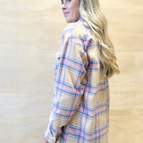 Fall Forward Flannel - Taupe