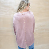 Solid Pullover Sweater - Dusty Pink