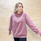 Anchored In New England Sweatshirt - Burgundy