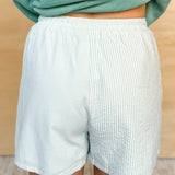 Sage Stripe Blend Shorts