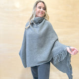 Riley Poncho - Grey