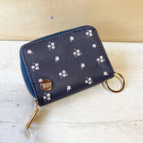 Zip Around Wallet - Posies Navy