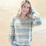 Misty Meadows Sweater - Green Multi