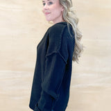 Black V-Neck Sweater