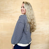 Free Sea Stripe Pullover - Slate Blue