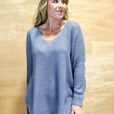 Ethel Sweater - Slate Blue