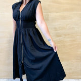 Winnie Midi Dress - Black