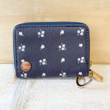 Zip Around Wallet - Posies Navy