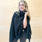 Riley Poncho - Black