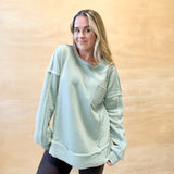 Soft Sage Pullover Top