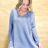 Ethel Sweater - Slate Blue