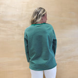 Super Stripe Green Top