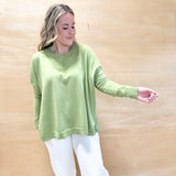 Seaside Breeze Top-Juniper Green