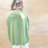 Seaside Breeze Top-Juniper Green